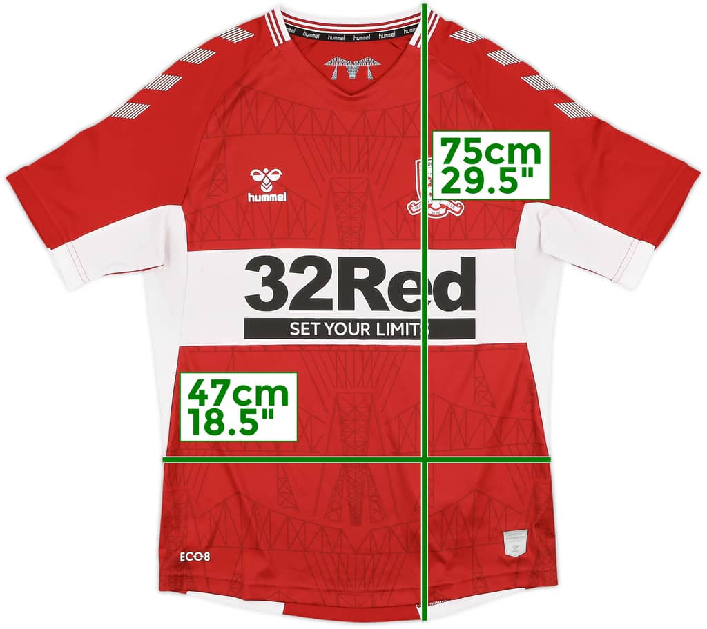 2021-22 Middlesbrough Home Shirt - 10/10 - (M)