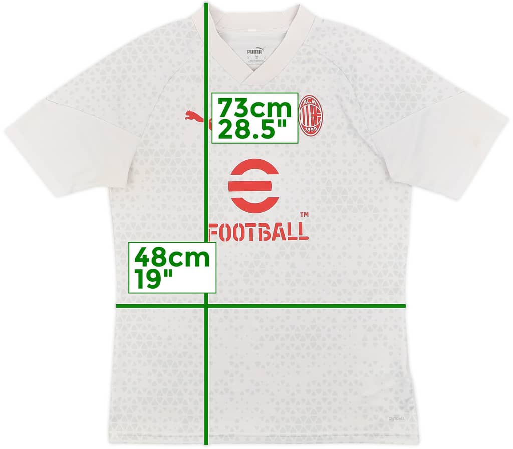 2023-24 AC Milan Puma Training Shirt - 8/10 - (M)