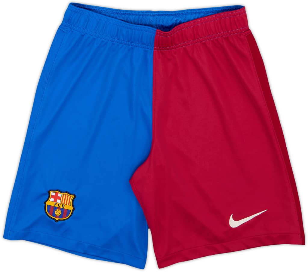 2021-22 Barcelona Home Shorts - 9/10 - (S)