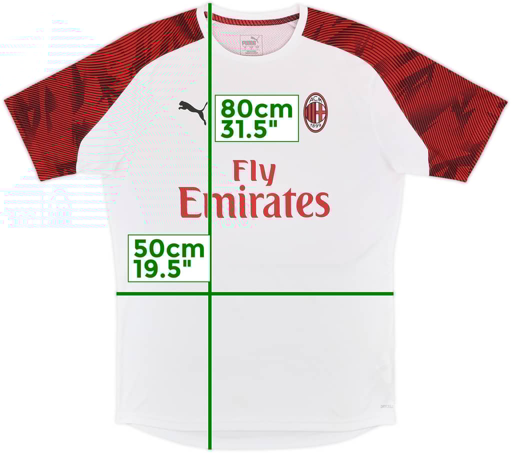 2019-20 AC Milan Puma Training Shirt - 10/10 - (L)