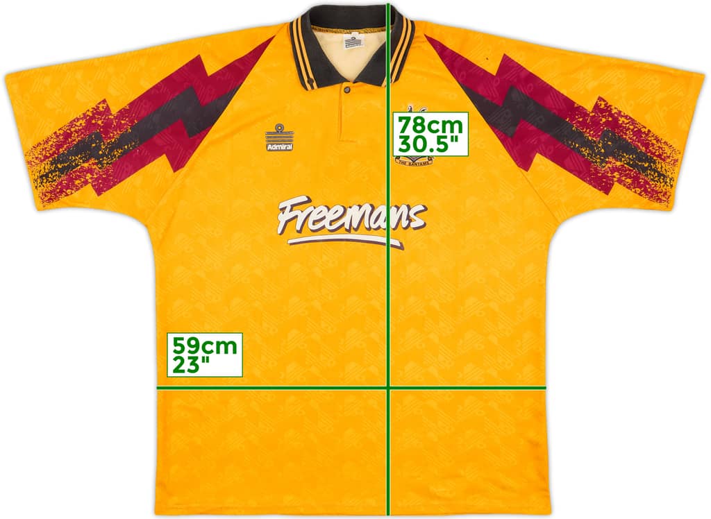 1993-94 Bradford City Home Shirt - 8/10 - (XL)