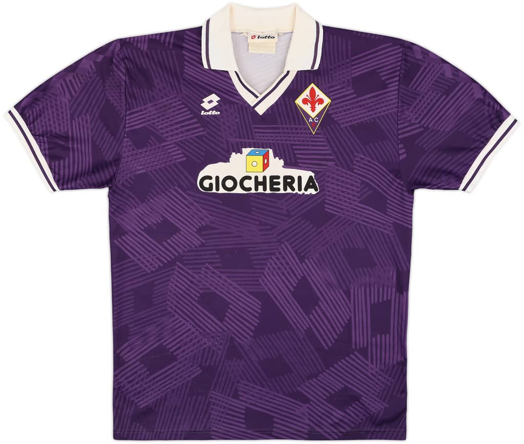 1991-92 Fiorentina Home Shirt - 8/10 - (XL)