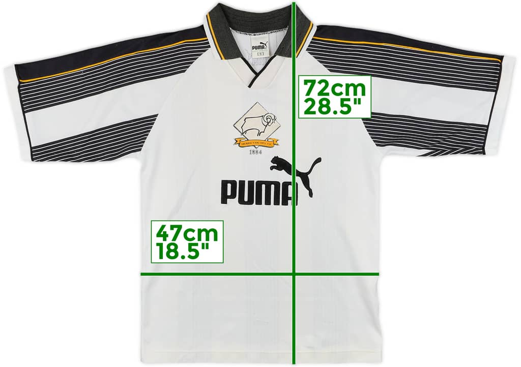 1995-96 Derby Home Shirt - 8/10 - (S)