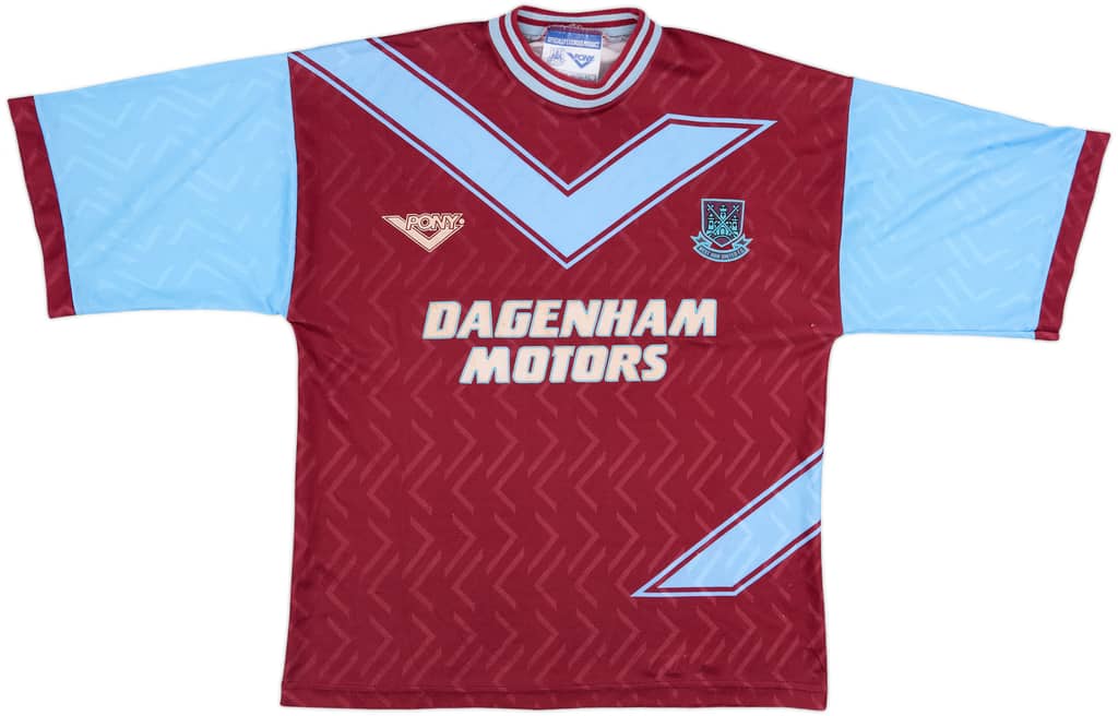 1993-95 West Ham Home Shirt - 7/10 - (L)