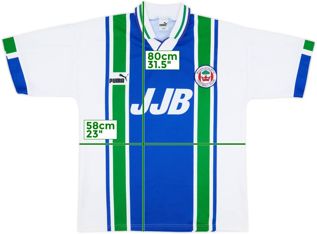 1995-98 Wigan Home Shirt - 7/10 - (XL)
