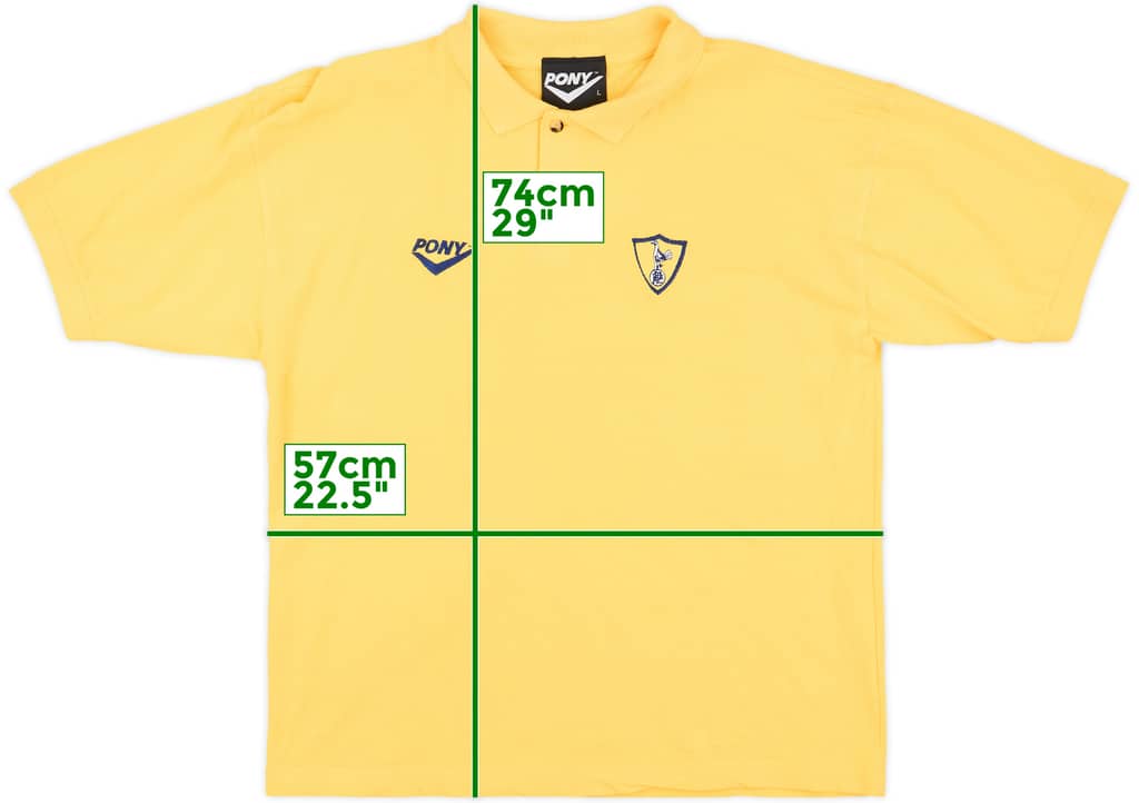1995-96 Tottenham Pony Polo Shirt - 10/10 - (L)