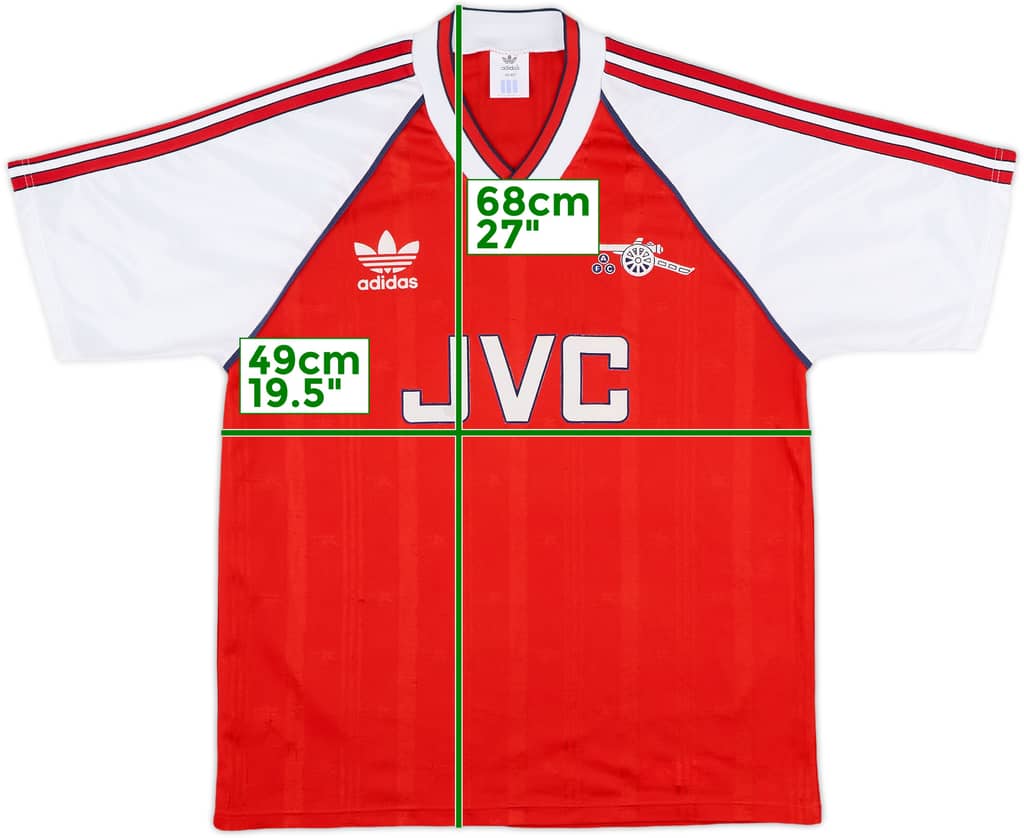 1988-90 Arsenal Home Shirt - 8/10 - (M/L)