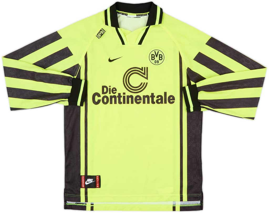 1996-97 Borussia Dortmund Home L/S Shirt - 8/10 - (M)
