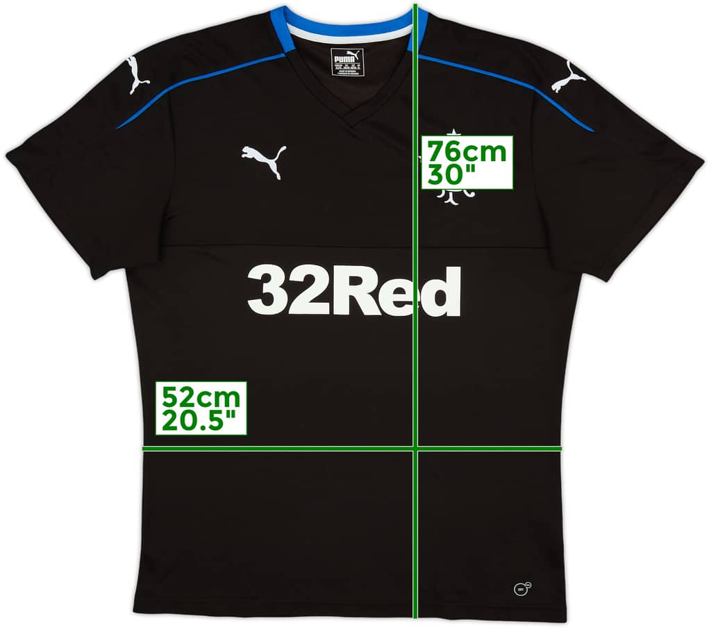 2017-18 Rangers Third Shirt - 7/10 - (XL)