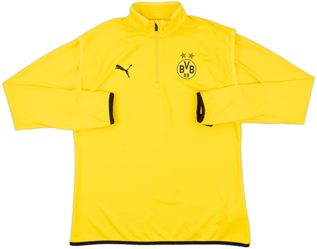 2021-22 Borussia Dortmund Puma 1/4 Zip Pre-Match Top - 8/10 - (L)