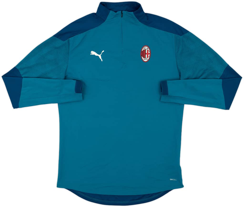 2019-20 AC Milan Puma 1/4 Zip Drill Top - 8/10 - (L)