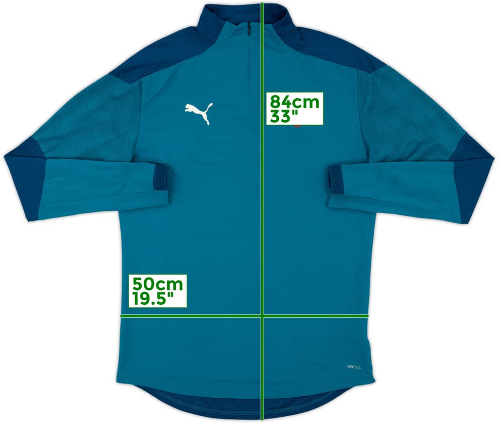 2019-20 AC Milan Puma 1/4 Zip Drill Top - 8/10 - (L)