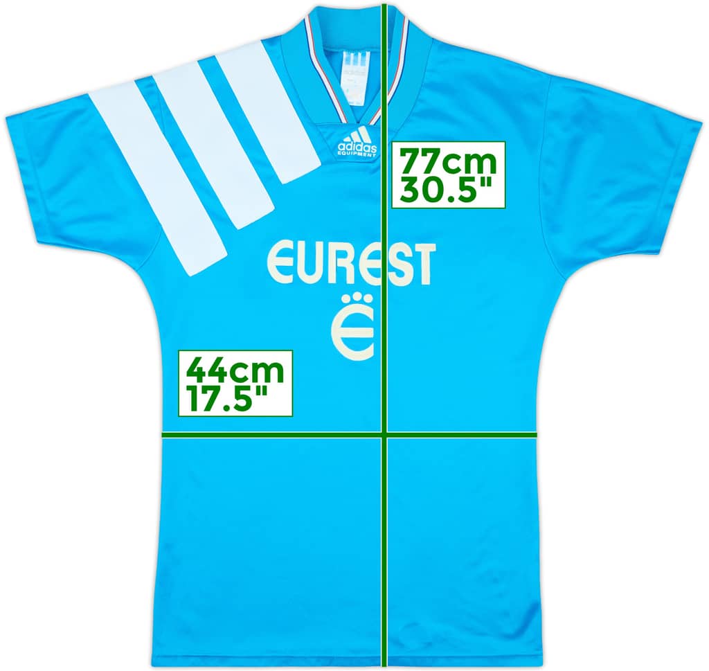 1992-93 Olympique Marseille Away Shirt - 8/10 - (S)