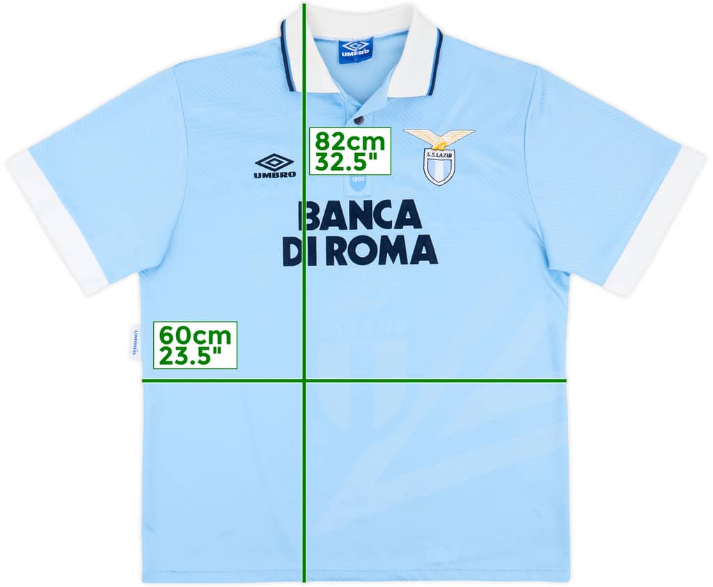 1993-95 Lazio Home Shirt - 9/10 - (XL)