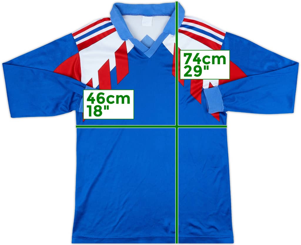 1990s adidas Template L/S Shirt (France) - 8/10 - (S)
