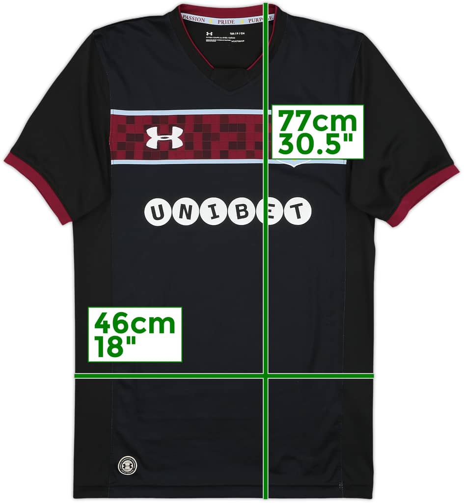 2017-18 Aston Villa Away Shirt - 9/10 - (S)