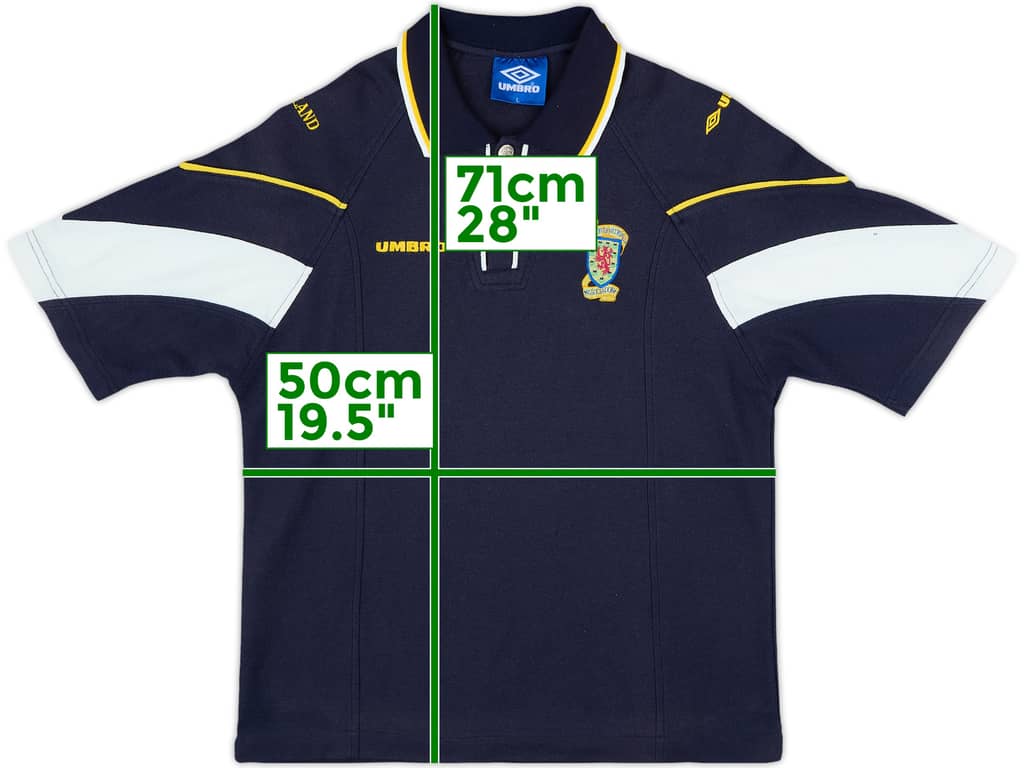 1996-97 Scotland Umbro Polo Shirt - 8/10 - (L)