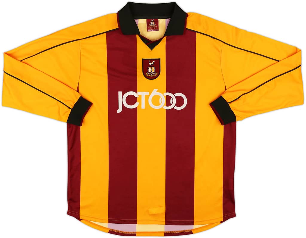 2001-03 Bradford City Home L/S Shirt - 7/10 - (L)