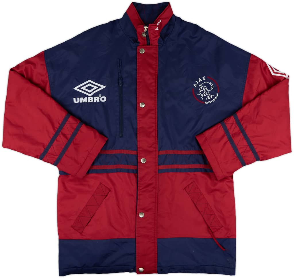 1993-94 Ajax Umbro Padded Bench Coat - 8/10 - (M)