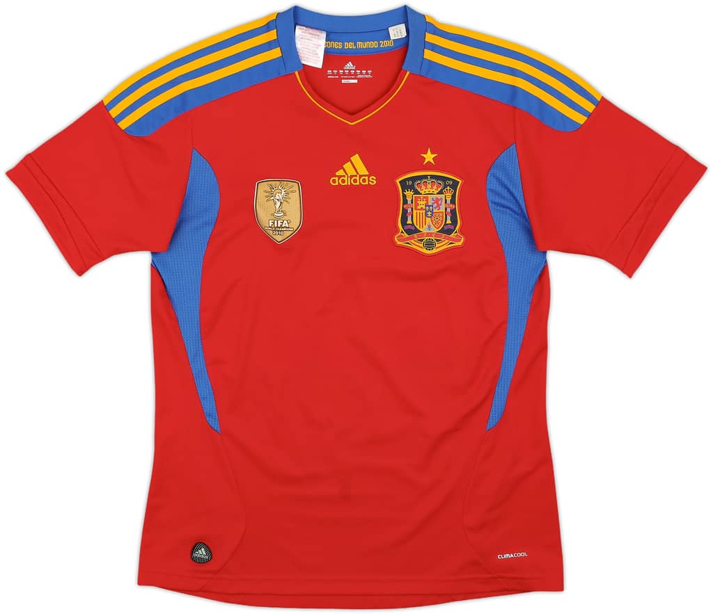 2010-11 Spain Home Shirt - 10/10 - (XL.Boys)