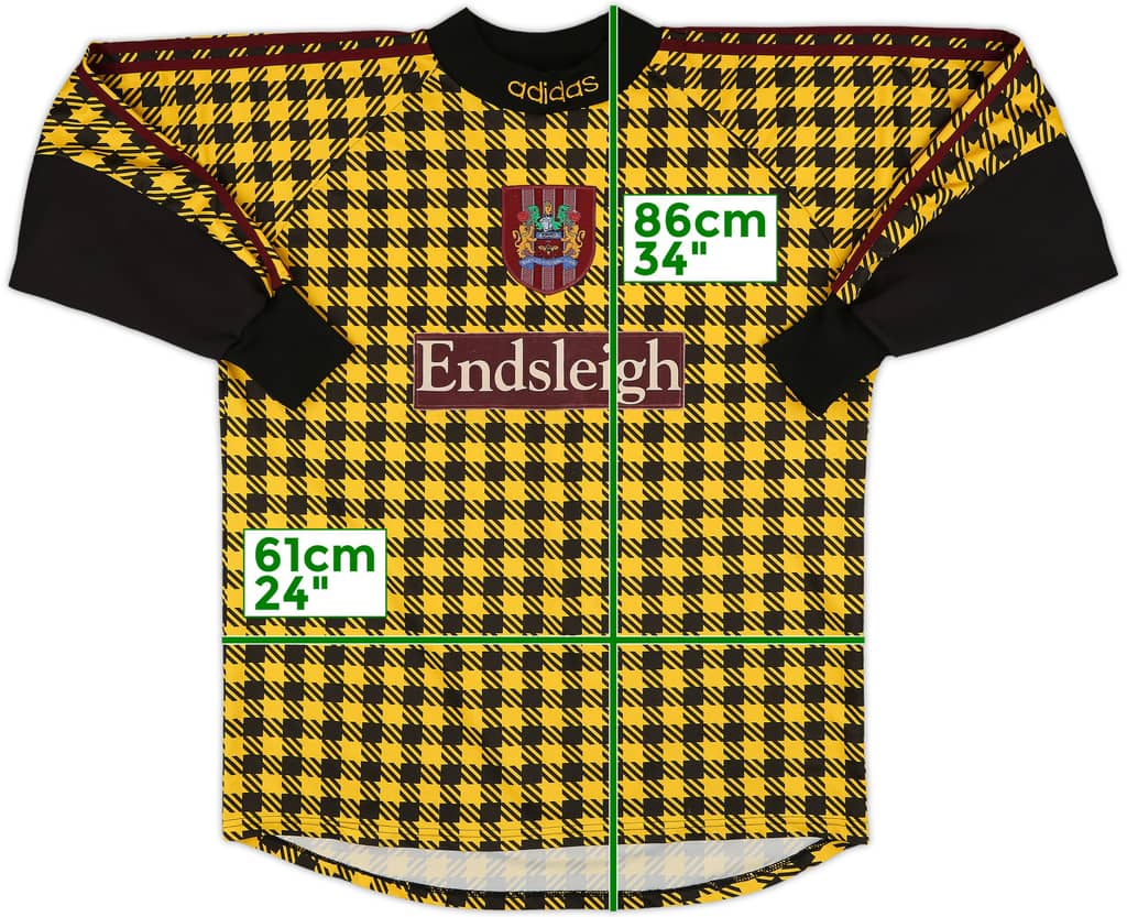 1997-98 Burnley GK Shirt - 8/10 - (L)
