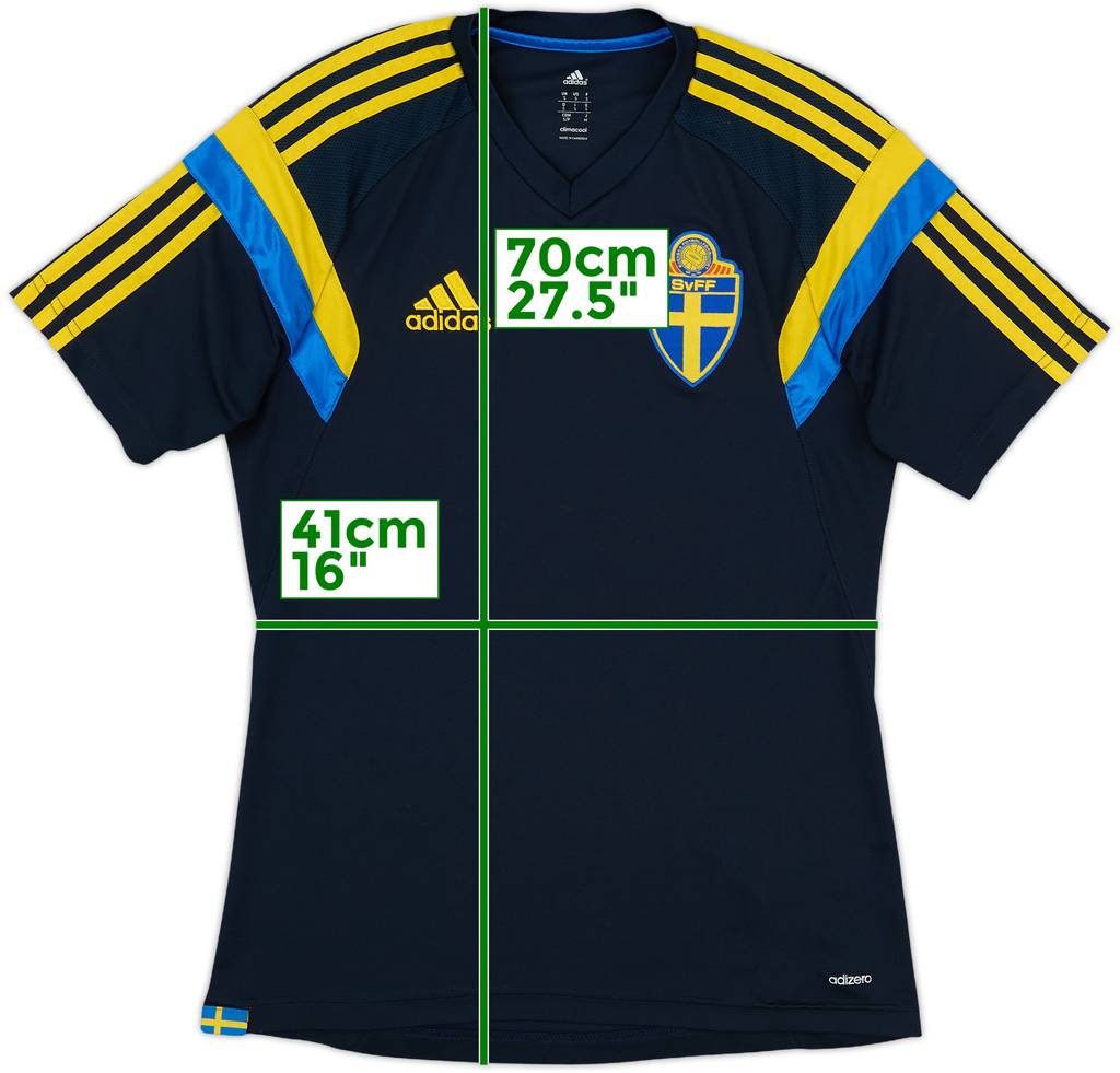 2014-15 Sweden adidas Training Shirt - 9/10 - (S)