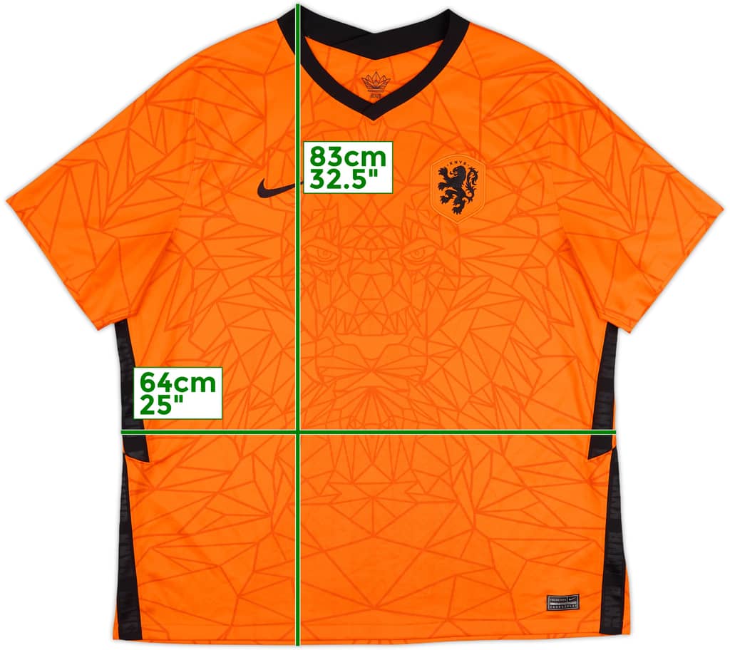 2020-21 Netherlands Home Shirt - 8/10 - (XXL)