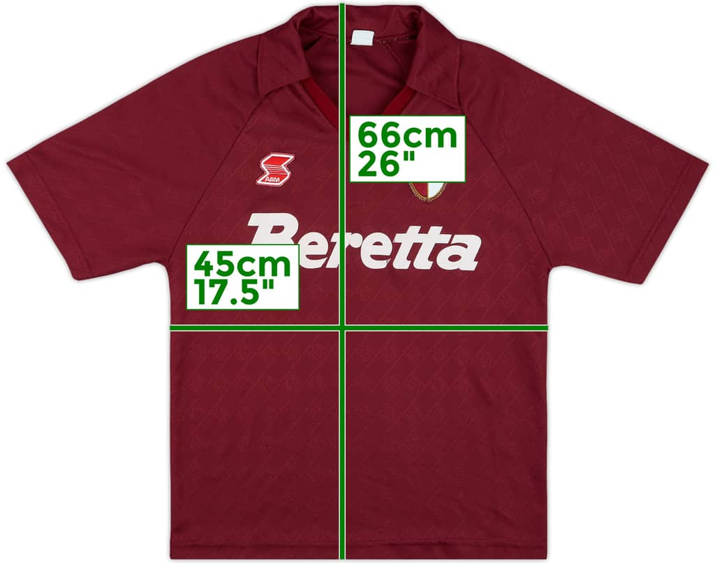 1991-93 Torino Home Shirt - 7/10 - (S)