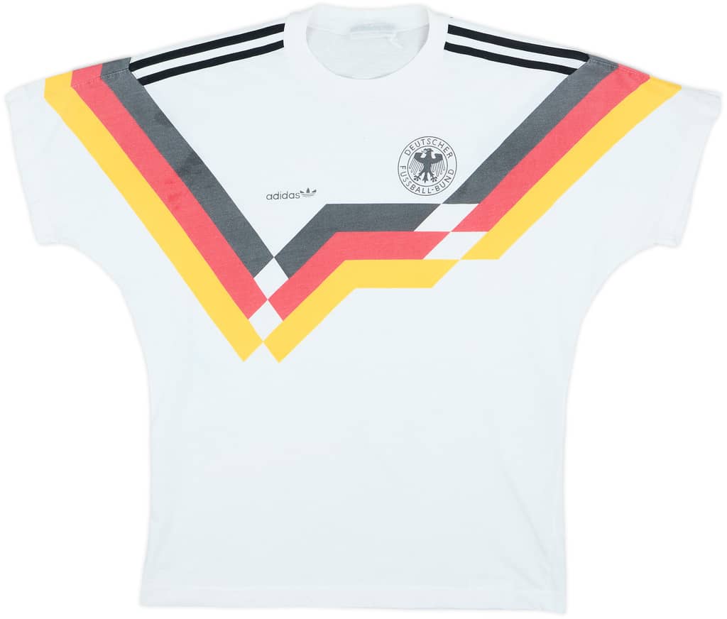 1988-91 West Germany adidas Cotton Tee - 8/10 - (L)