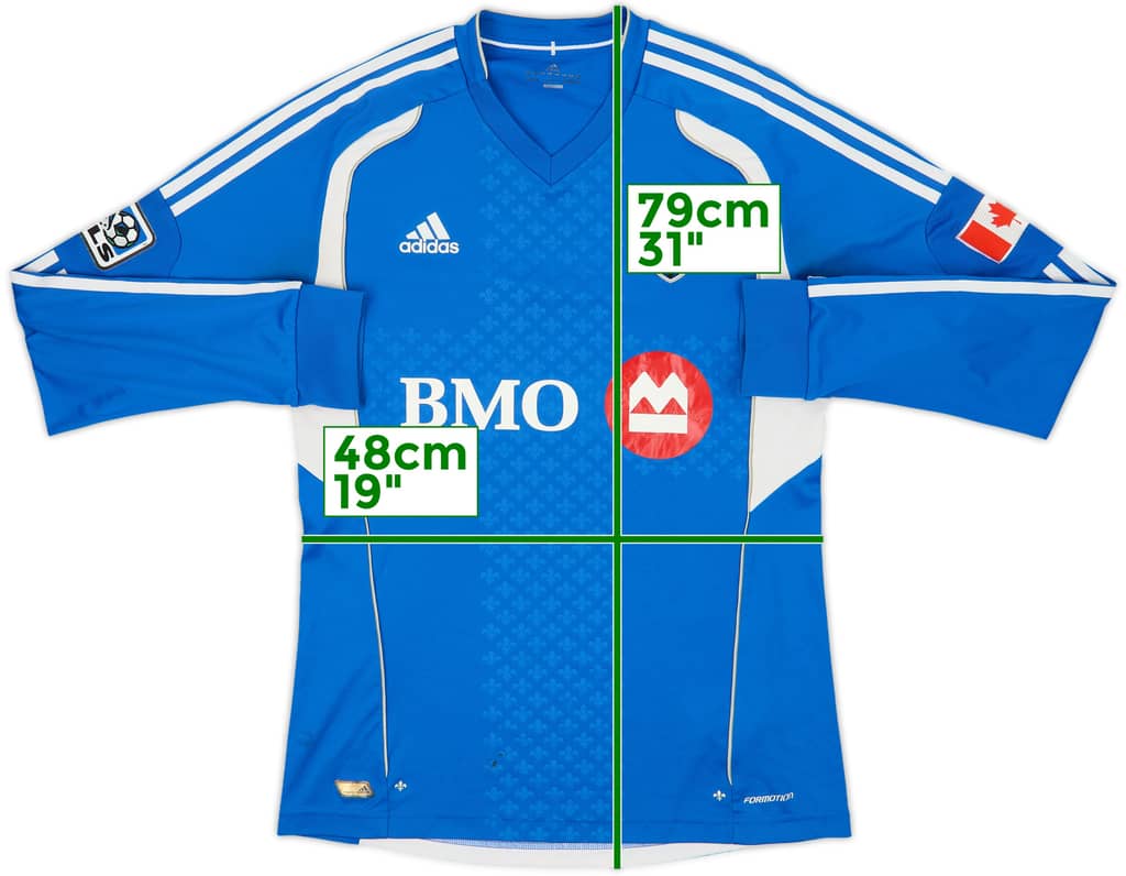 2012 Montreal Impact Authentic Home L/S Shirt - 5/10 - (L)