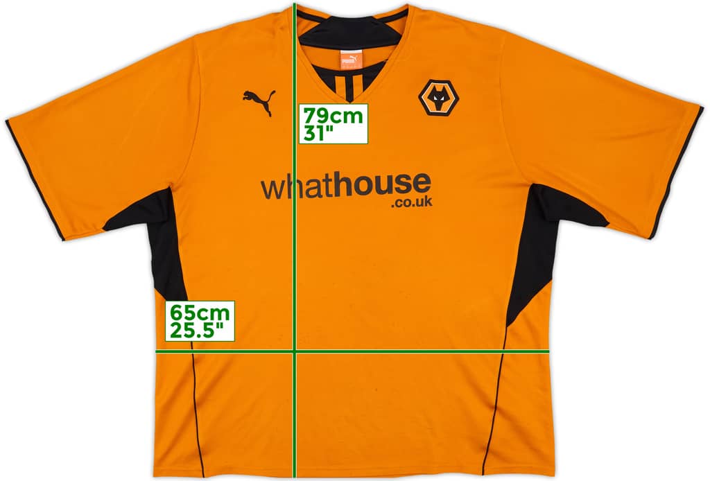 2013-14 Wolves Home Shirt - 7/10 - (4XL)