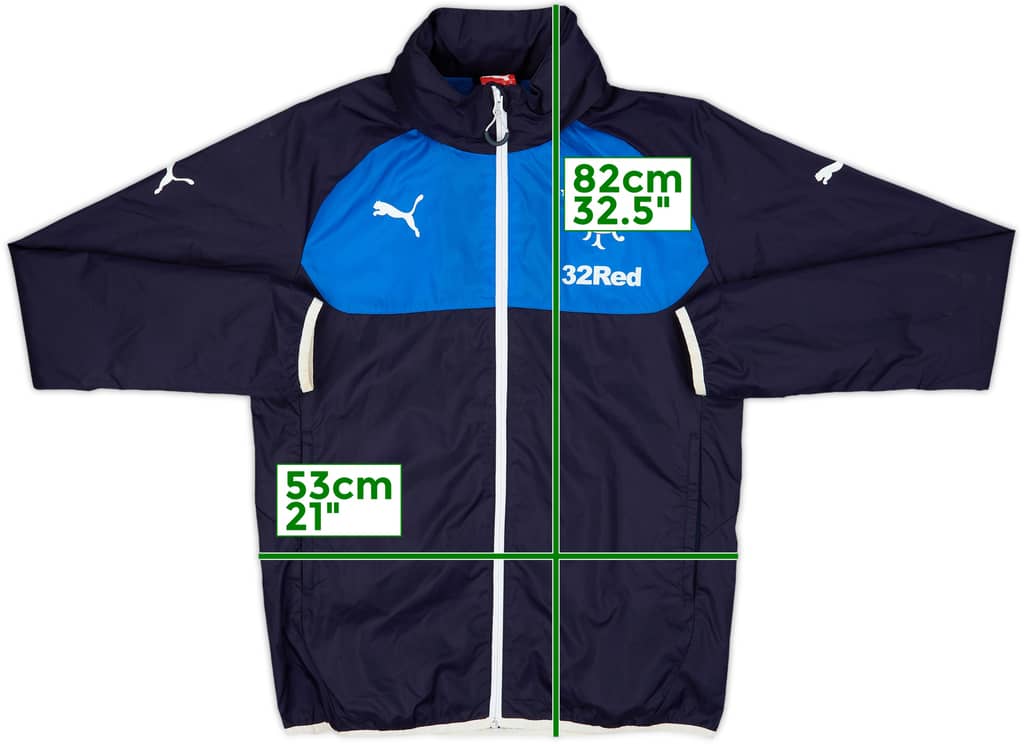 2015-16 Rangers Puma Hooded Rain Jacket - 7/10 - (M)