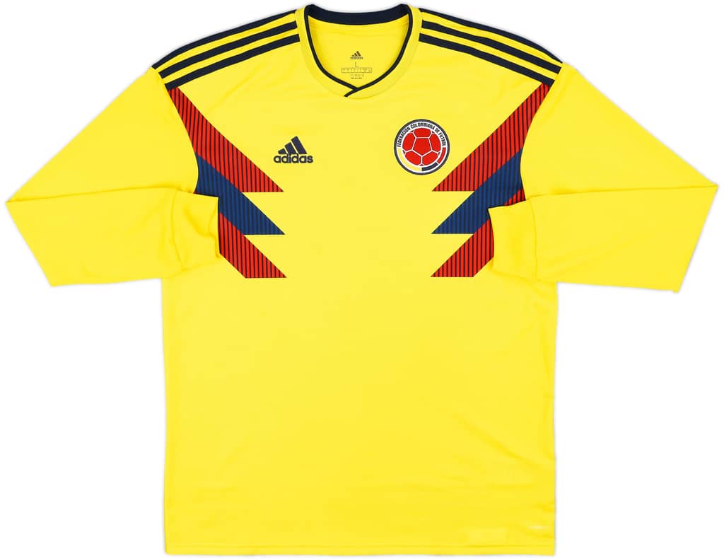 2018-19 Colombia Home L/S Shirt - 9/10 - (L)