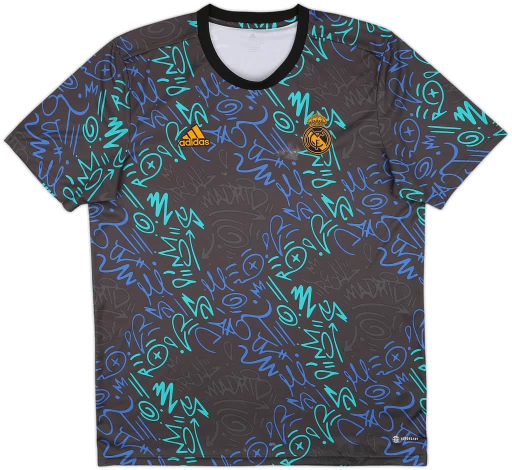 2021-22 Real Madrid adidas Training Shirt - 7/10 - (XL)
