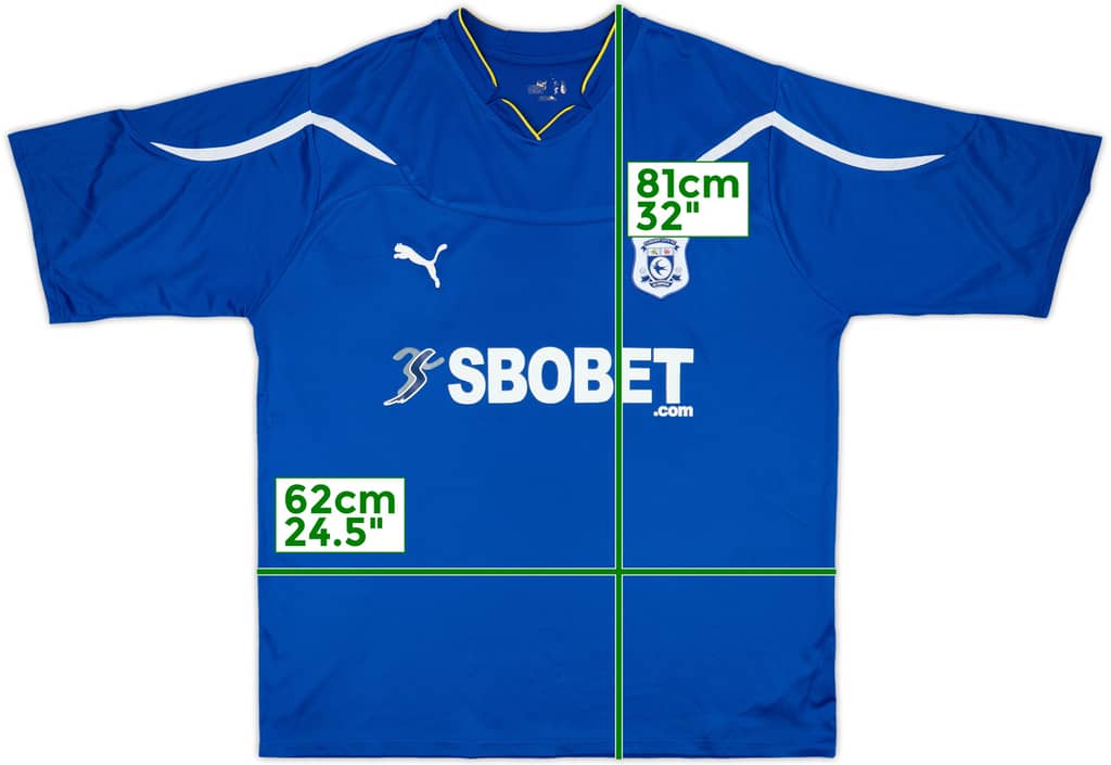 2010-11 Cardiff Home Shirt - 8/10 - (XXL)