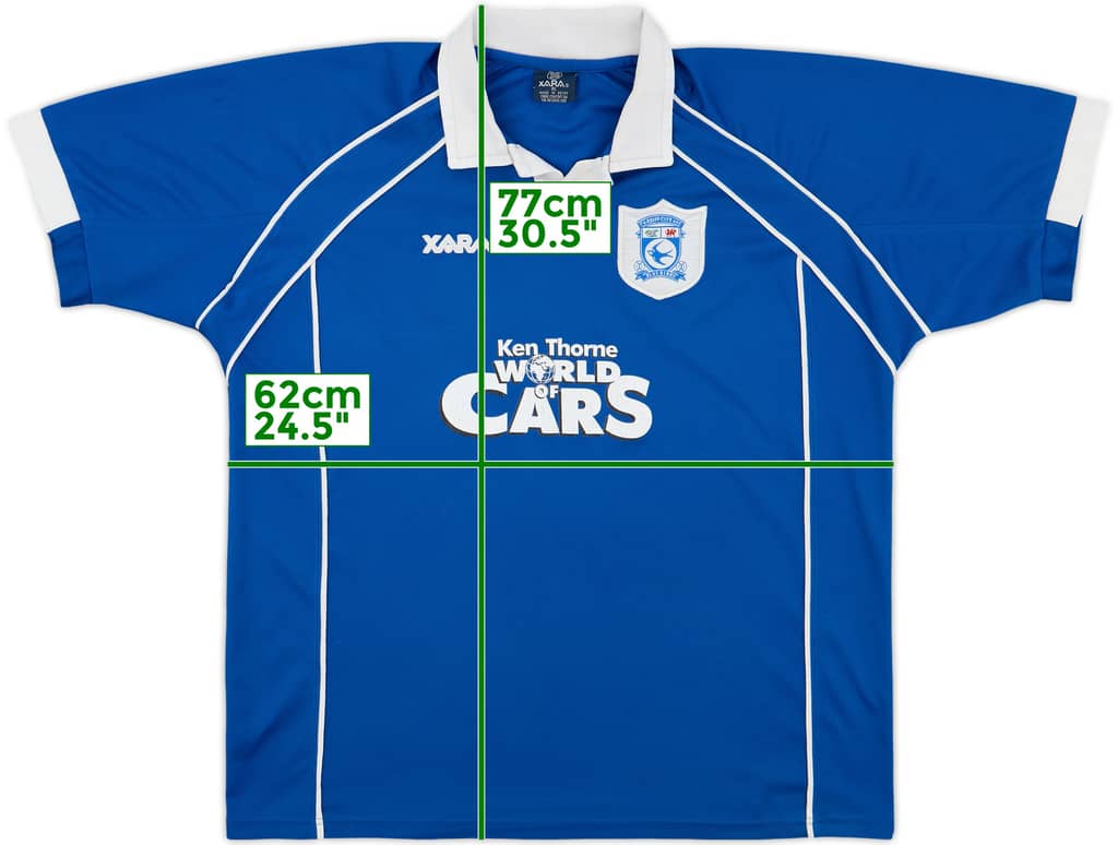 2000-01 Cardiff Home Shirt - 7/10 - (XL)