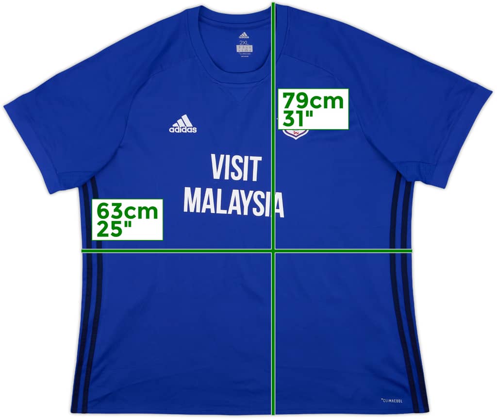2017-18 Cardiff City Home Shirt - 8/10 - (XXL)