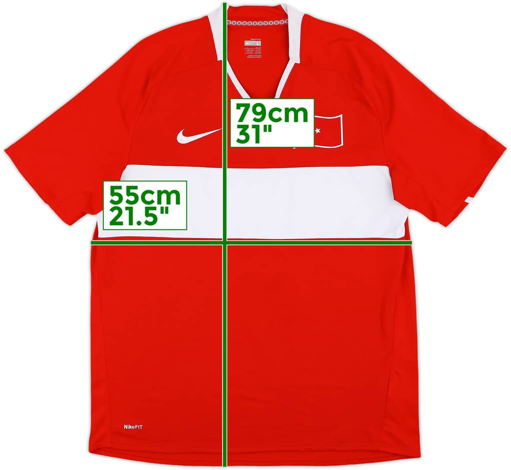 2008-10 Turkey Home Shirt - 9/10 - (L)