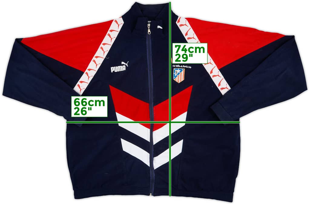 1994-96 Atletico Madrid Puma Track Jacket - 5/10 - (XXL)