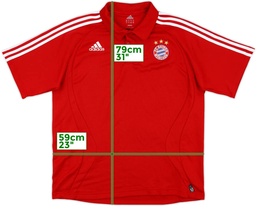 2006-07 Bayern Munich adidas Polo Shirt - 10/10 - (L/XL)