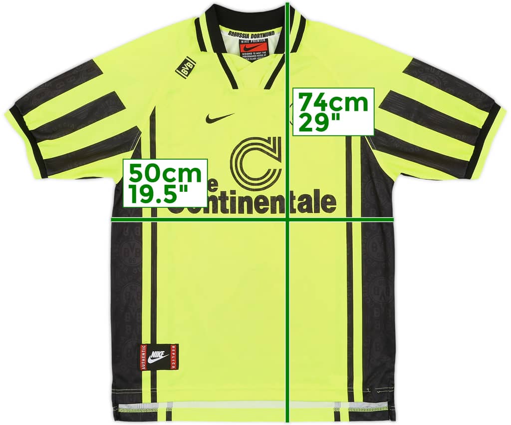 1996-97 Borussia Dortmund Home Shirt - 9/10 - (XL.Boys)