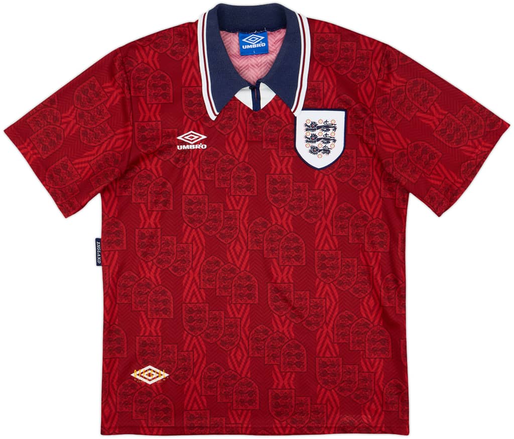 1993-95 England Away Shirt - 10/10 - (L)