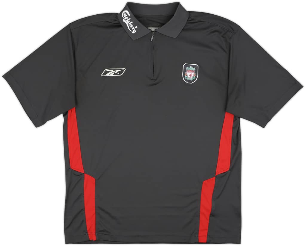 2004-05 Liverpool Reebok 1/4 Zip Training Shirt - 9/10 - (L)
