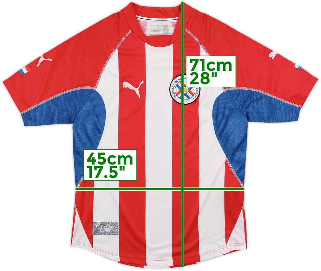 2002-04 Paraguay Home Shirt - 7/10 - (S)