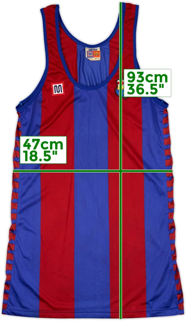 1984-89 Barcelona Meyba Basketball Jersey - 8/10 - (XL)