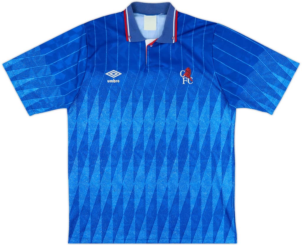 1989-91 Chelsea Home Shirt - 8/10 - (L)