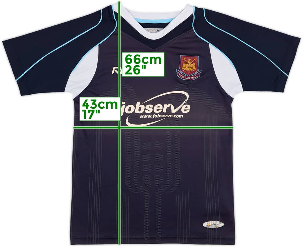 2006-07 West Ham Away Shirt - 6/10 - (S.Boys)