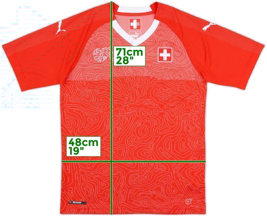 2018-20 Switzerland Home Shirt - 8/10 - (S)
