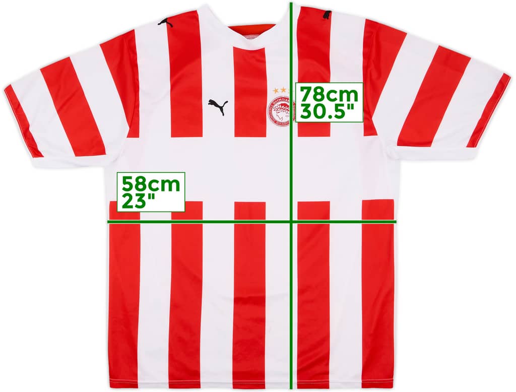 2006-07 Olympiakos Home Shirt - 7/10 - (XL)