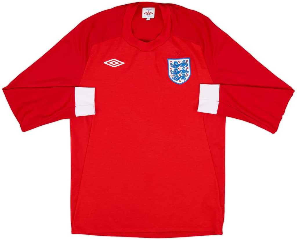 2010-11 England Away L/S Shirt - 8/10 - (M)
